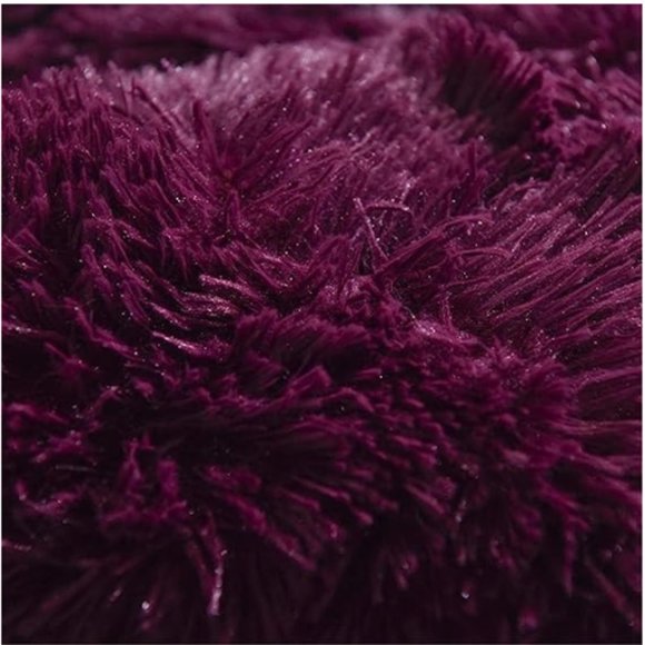 2 Pack Set of Fluffy Faux Fur Shaggy Plush Pillow Cases - Picture 5 of 5